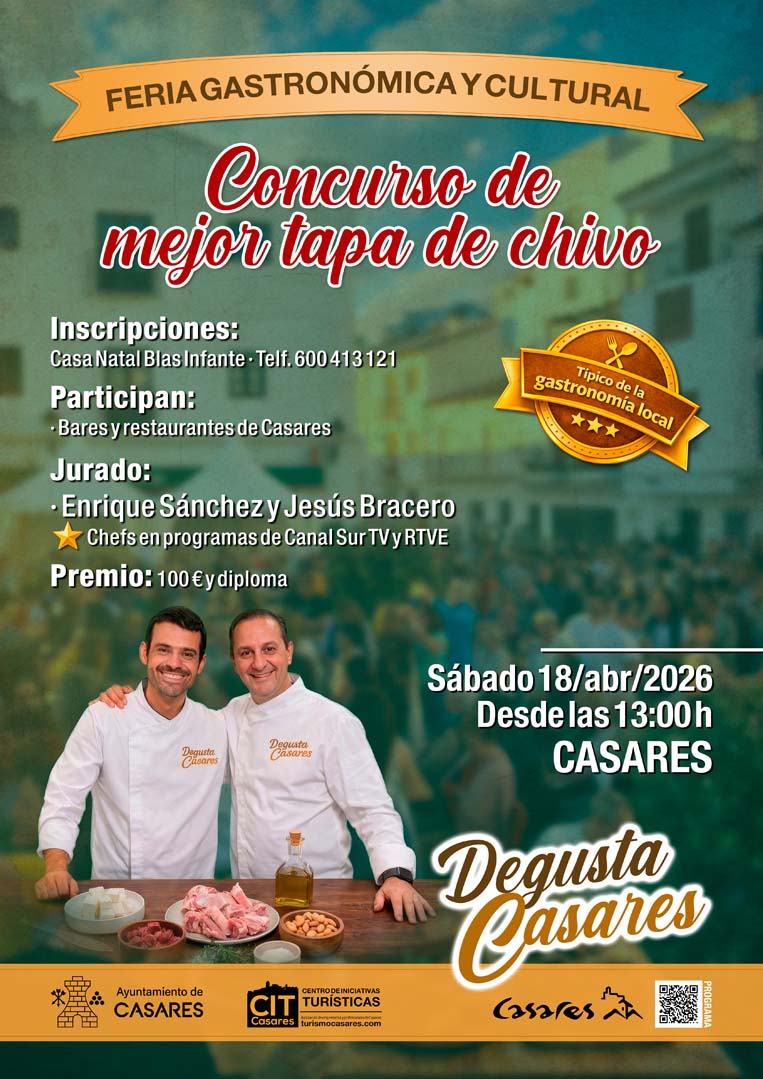 Concurso de mejor tapa de chivo ("Degusta Casares" 2026)