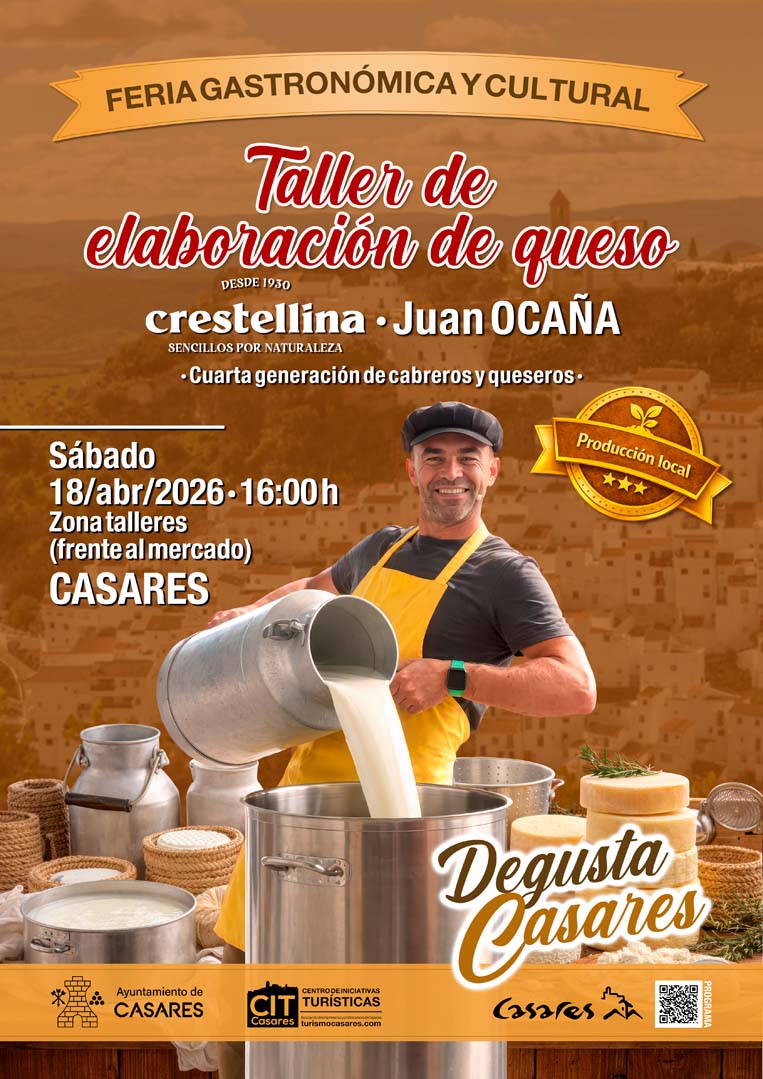 Taller de elaboración de queso, con Juan Ocaña ("Degusta Casares" 2026)