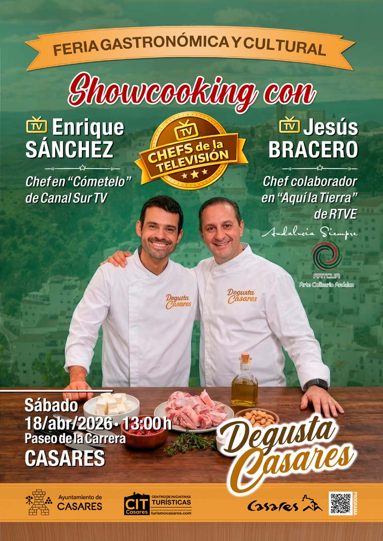 Showcooking con Enrique Sánchez y Jesús Bracero ("Degusta Casares" 2026)