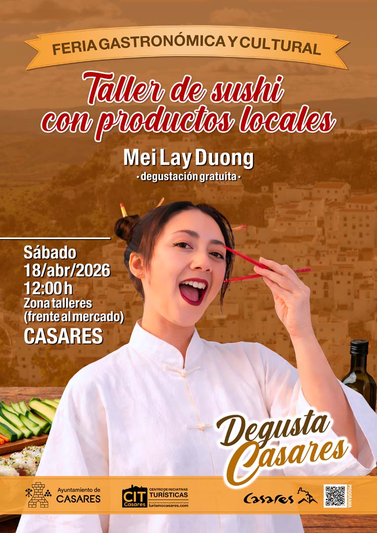 Taller de sushi con Mei Lay Doung ("Degusta Casares" 2026)